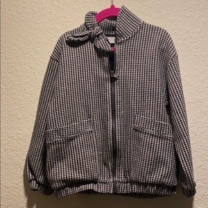 Gingham jacket size 7 zara